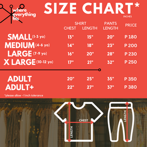 Size Chart + Price List