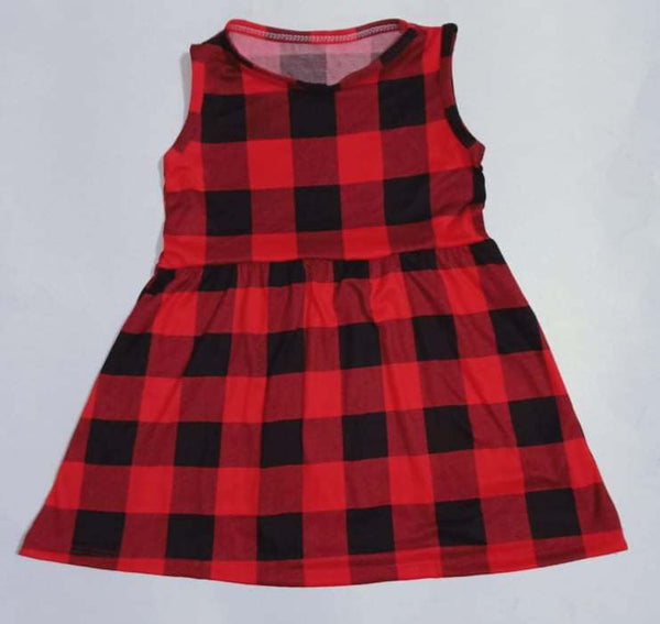 Plaid Red Kid's Dress