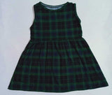 Plaid Blue Green Kid's Dress