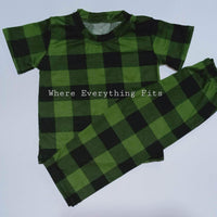 Plaid Green PJ