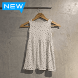 Polka Dot White Kid's Dress