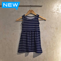 Stripes Dark Blue Kid's Dress